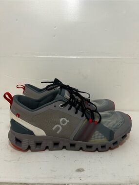 On Cloud X Shift Women’s Size 8.5 Alloy Red Mesh Lace Up Running Sneakers Shoes